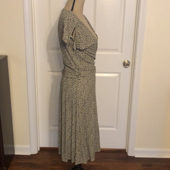 Ann Taylor Floral Faux Wrap Maxi Dress Size 8 - Picture 4 of 13
